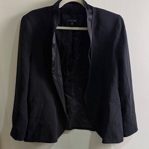 Eileen Fisher Silk Blazer Sz Medium Black